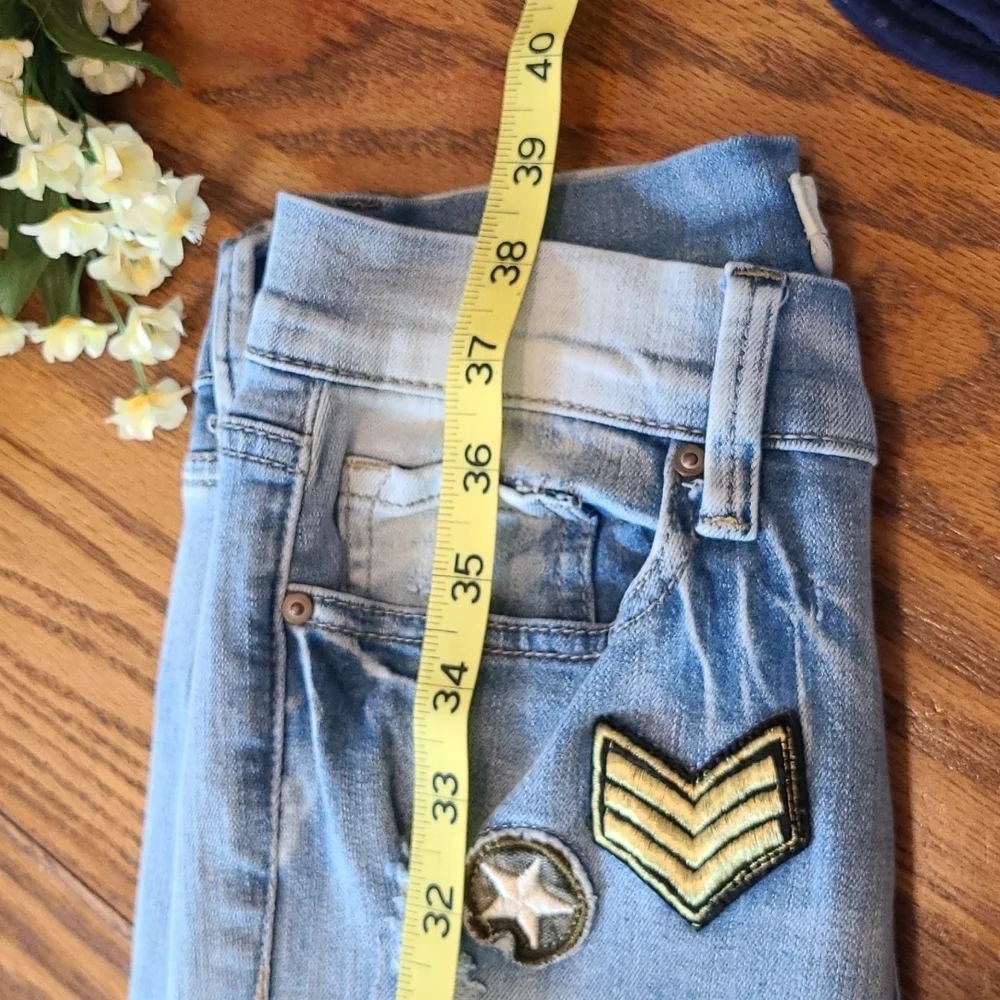 Indigo Rein Forever Jeans - Patches - Size 1 - Picture 6 of 9